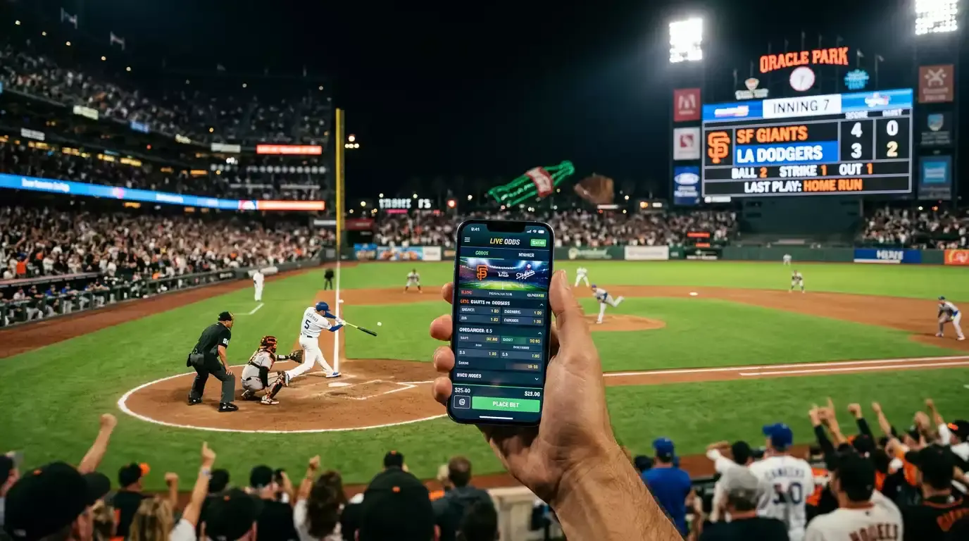 MLB live in-play betting strategy during a baseball series with odds movement