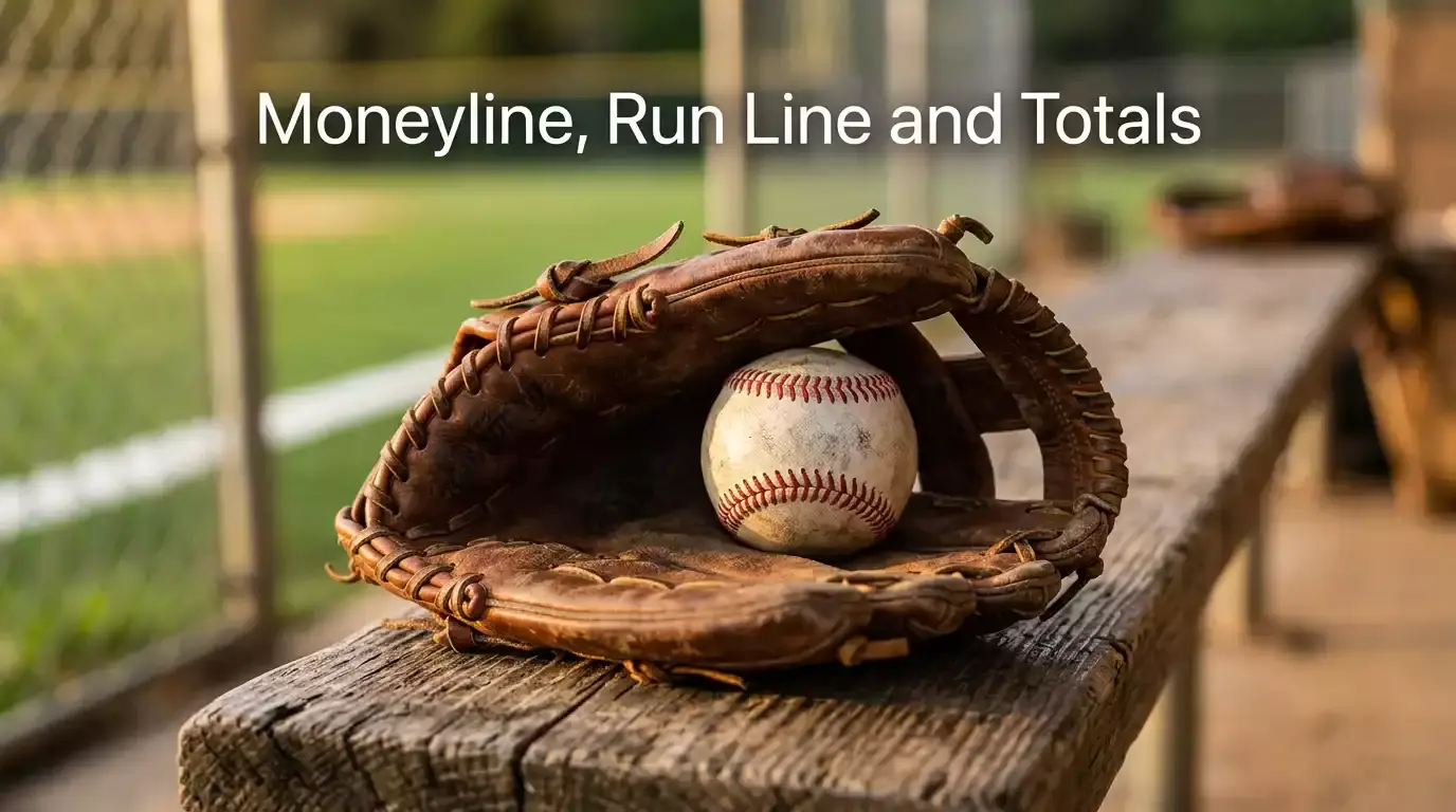 MLB bet types explained for series context showing moneyline run line and totals comparison