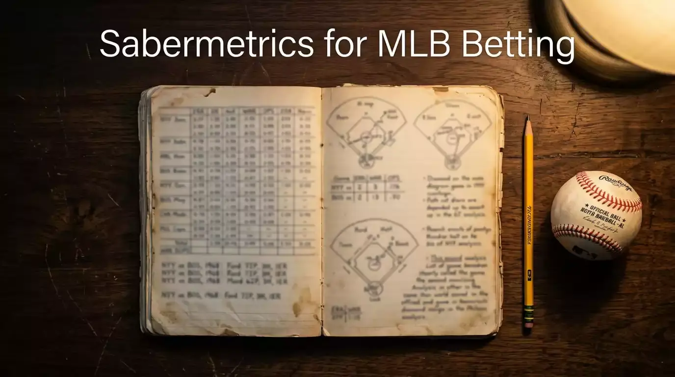 Sabermetric stats for MLB betting showing FIP wOBA and Statcast metrics analysis